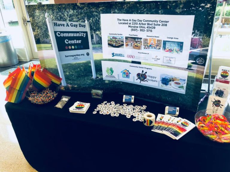 Our display in 2019 at a business event.