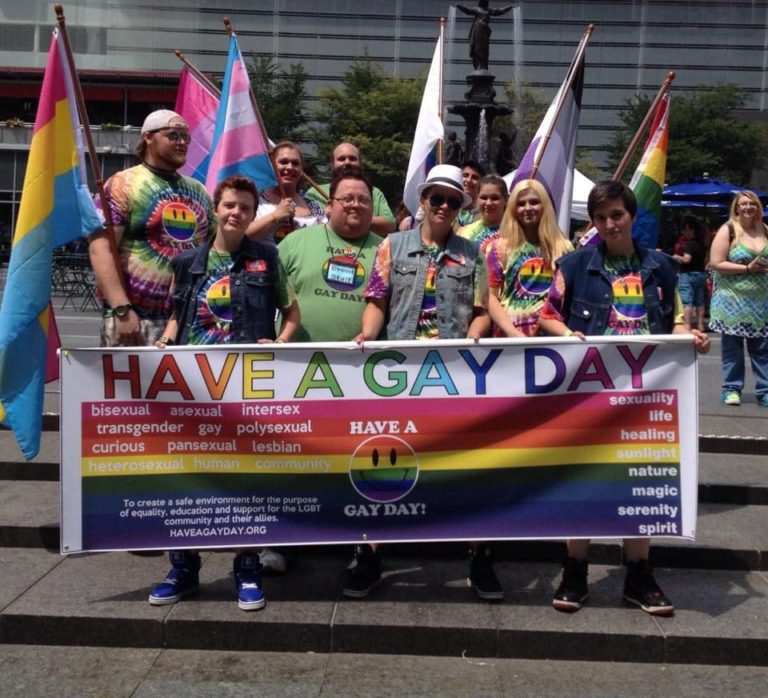 A photo of us marching for marriage equality at the circuit court in Cincinnati Ohio