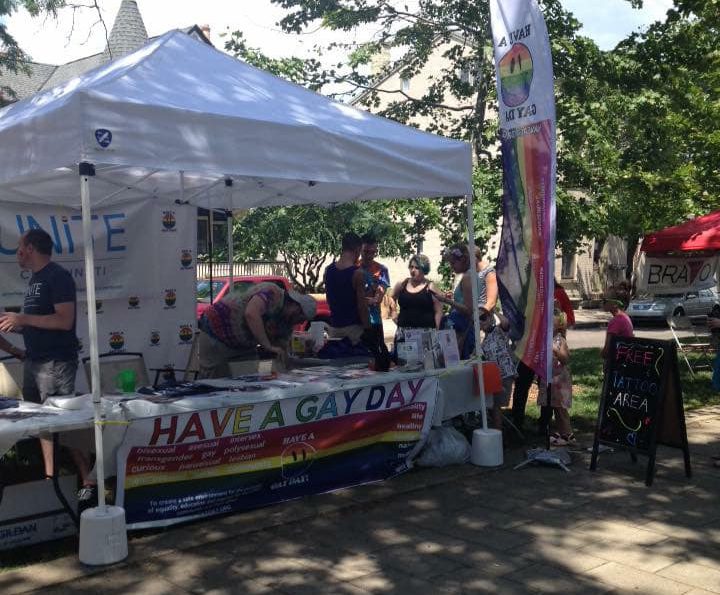 This was the first pride we set up at Northern Kentucky Pride.